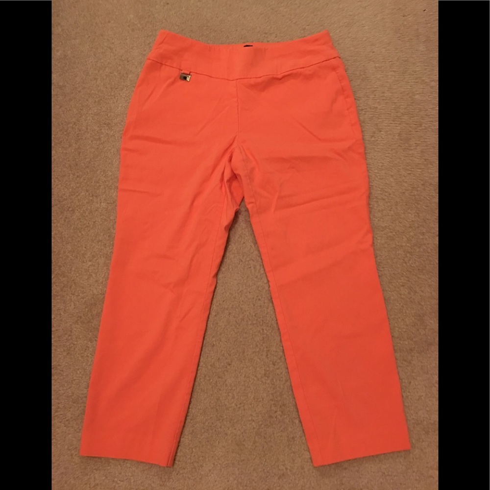 Alfani orange capris with tummy tuck waist